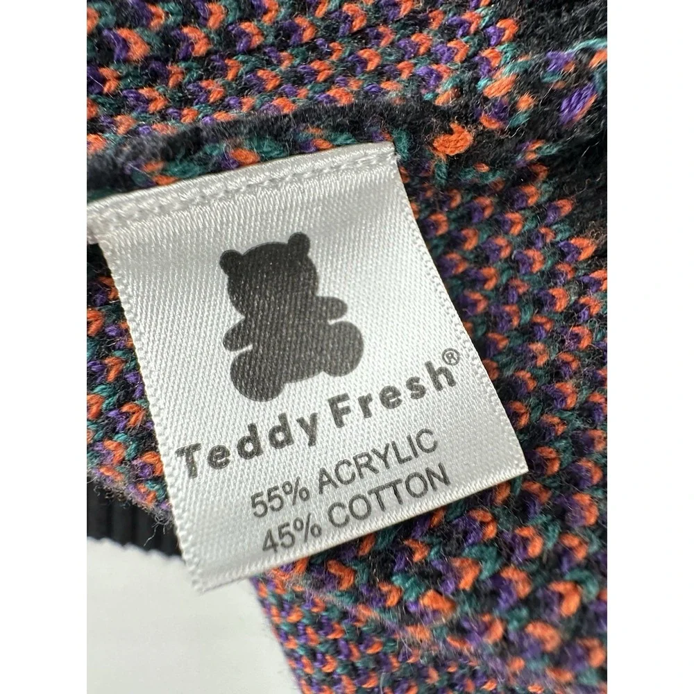 Teddy‎ Fresh Men V-Neck Argyle Sweater Size Multicolor Knit XS